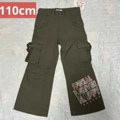 キッズカーゴパンツ カーキ 110cm 女の子 未使用 ㊱のサムネイル