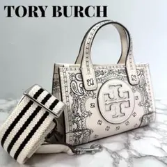《入手困難》トリーバーチ ミニトートバッグ 2way エラ ペイズリー 未使用級