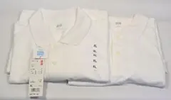ユニクロ　ドライカノコ ホワイト XL ポロシャツ 2枚セット