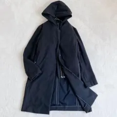 ✧美品【イエナ】2重織シャルムコクーンコート34 ダークブラウン 