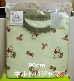 オ*ジ様 ユニクロ 90cm プーさん柄キルトパジャマ