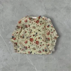 【レトロ柄】　花柄 ブラウス シャツ 東京スタイル ライト vintage