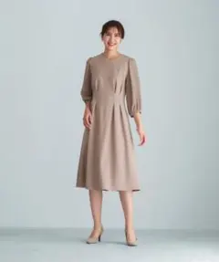 【¥9900】Emilyan 洗えて動けるワーママワンピ 美フレアワンピース Sのサムネイル
