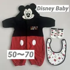 ディズニー ミッキー なりきり セット 2wayオール スタイ 靴下 50-70