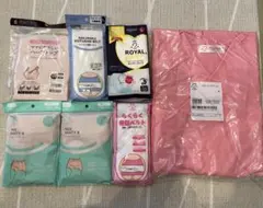 【産前•出産準備】マタニティガウン＆ハーフトップ & 骨盤ベルト セット他