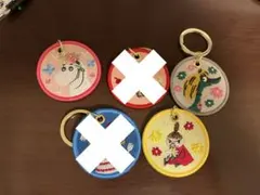 ムーミン　刺繍キーリング