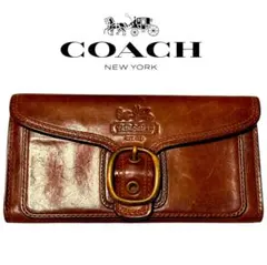 COACH ブラウン レザー 長財布