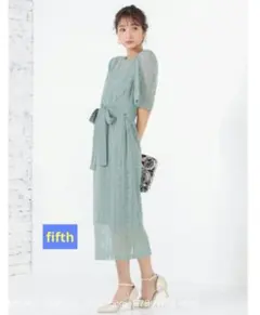 美品 fifth レース素材 ミントグリーン ドレス Mサイズ