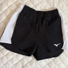 MIZUNO レディース ショートパンツ ブラック×ホワイトのサムネイル