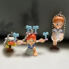 ONEPIECE 원피스 フィギュアストラップ ナミ・ナミ&カルー