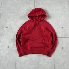 レア！　00s old uniqlo 無地　赤　パーカー　 y2k