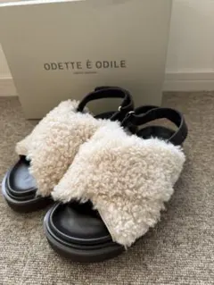 新品　ODTTE É ODILE ファーサンダル　ユナイテッドアローズ