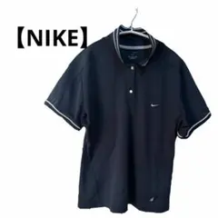 レディース NIKE ポロシャツ 半袖 紺色 襟付き