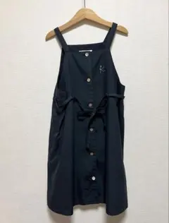 組曲 ジャンバースカート 黒 130cm