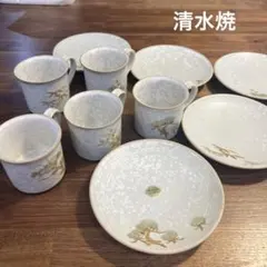 清水焼　雲楽窯　カップ&ソーサーセット