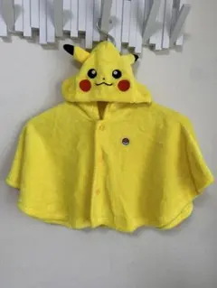 ポケットモンスター ピカチュウ フード付き ポンチョ 70-90cm