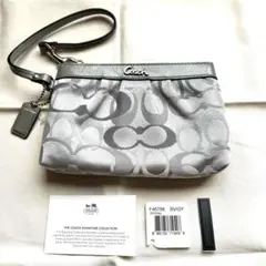 Coach コーチ　グレーミニハンドバッグポーチ　バッグ　ポーチ　F45756