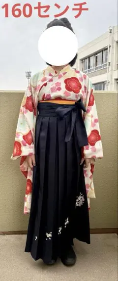 卒業式　女子　袴上下セット160