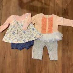ベビー　ロンパース　女の子　80cm
