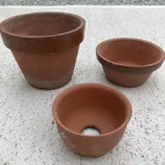 駄温鉢まとめ売りセットセット 植木鉢 素焼き鉢　盆栽鉢　アンティーク鉢のサムネイル
