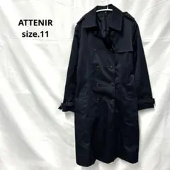 ATTENIRネイビー ダブルブレスト トレンチコート