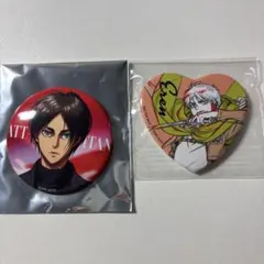 進撃の巨人　エレン WIT STUDIO　 激動　特典ハート缶バッジ