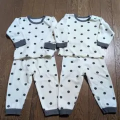 ベビーパジャマ 2点セット 80(90)