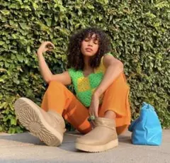 UGG国内正規品　新品箱入り　クラシックシュガーウルトラミニブーツムートンブーツ