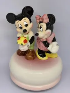 未展示・美品】ディズニー チップ＆デール クリスマス ベル型 陶器 