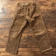 キッズ コーデュロイ ロングパンツ ブラウン