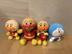 アンパンマン・ドラえもん ぬいぐるみ4体セット
