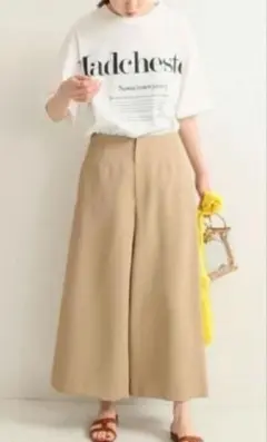 イエナ　キュロットパンツ　ベージュ