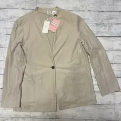 23区　サイズ46 ツイルジャージー Vカラージャケット 大きいサイズ