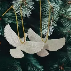 2羽 鳩 オーナメント クリスマスツリー ホームアローン インテリア C307