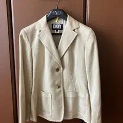 DKNY リネン混 テーラードジャケット ベージュ 4のサムネイル