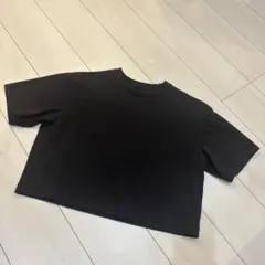 黒 クロップドTシャツ 半袖　ユニクロ