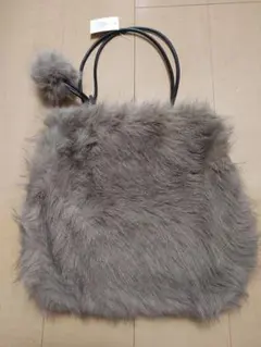 トーチプレミアムフェイクファー トートバッグ ポンポン付き(割引き条件あり)