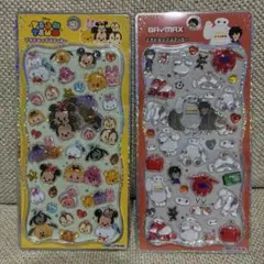 ツムツム ベイマックス プチドロップステッカー 2種セット 正規品