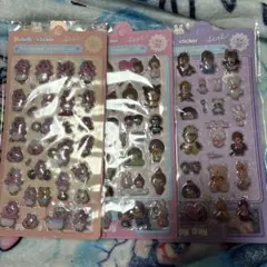 ボンボンドロップシール ぷくぷくシール モンチッチ おぱんちゅうさぎ