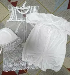 新生児　セレモニー　退院着　ベビードレス