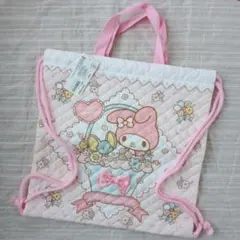 Sanrio マイメロ 体操着袋 巾着袋 キルト ナップザック 2014年 レアのサムネイル