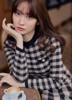 Herlipto Plaid Jacquard Knit Dress