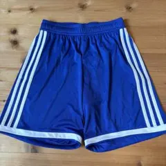 adidas 青 ハーフパンツ 3本ライン　アディダス