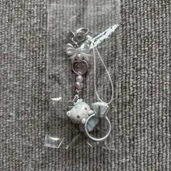 サンリオ シークレットストラップ　天使小悪魔デザインシリーズ　ハローキティ　指輪