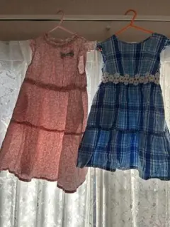 ノースリーブワンピース2点セット（120cm、130cm）