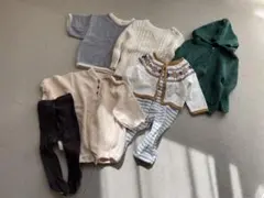 韓国ベビー服　トレーナーニットロンパースなどまとめ売り　80サイズ相当