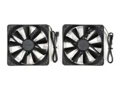 正常動作品 NZXT PCケースファン ブラック 黒 120mm 2個セット