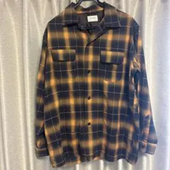 Towncraft 長袖　オンブレチェック　オープンカラーシャツ