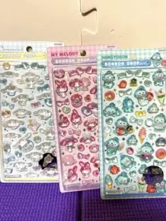 サンリオ第二弾　ボンボンドロップシール３種