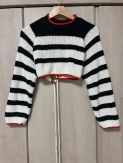 ZARA ボーダーサマーニットのサムネイル